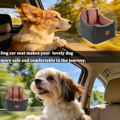 Dog Car Seat for Small (Black/Brown / Medium)