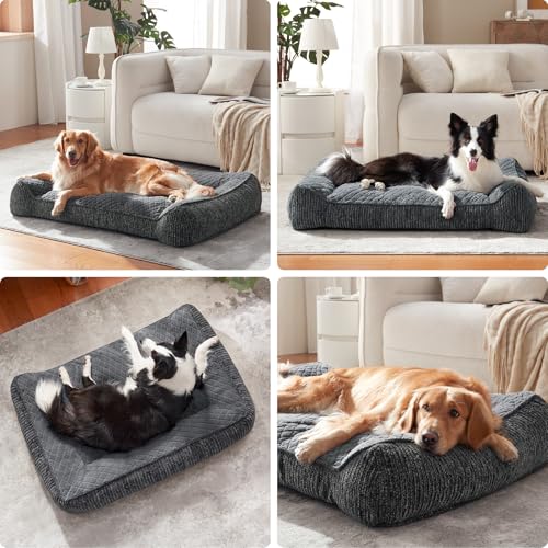 Orthopedic Dog Bed for Medium Dogs (L(35"L x 25"W x 8"Th) / Grey)