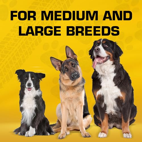 3 Ring Tug Outdoor Dog Toy (10.5 inch Rubber Flex Tread)