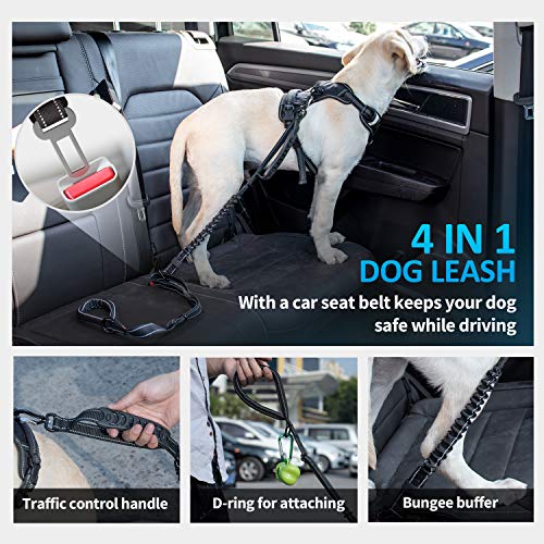 Multifunctional Tactical Dog Leash Heavy Duty (Black)