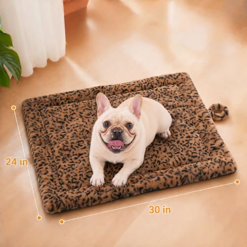 Self Warming Cat Pad for Cats and Dogs (30 x 24 inch / Brown/Black)