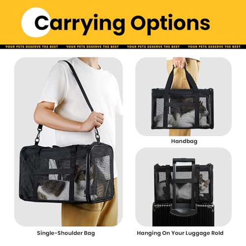 Dog Carrier Bag (20.0"L x 12.6"W x 1.4"H / Black)