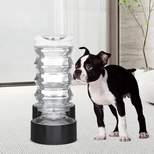 8L Dog Water Bowl Dispenser (8L / Dark Black)