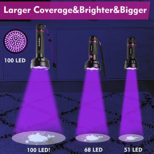 100 LED UV Blacklight Flashlight (100 LED)