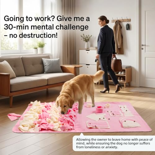 Snuffle Mat for Dogs (Pink / Medium 22x38 inch)