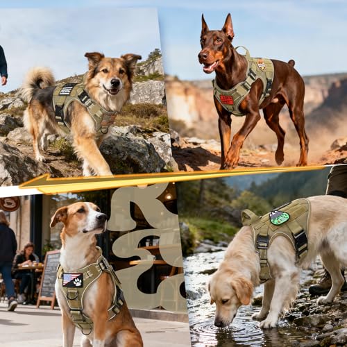 Tactical Dog Harness for Small (Brown Reflex / Small)