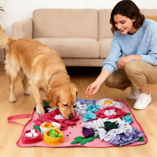 Snuffle Mat for Dogs (Pink)