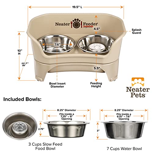 Express Model w (Medium to Large w/ Metal Slow Feed Bowl / Almond)