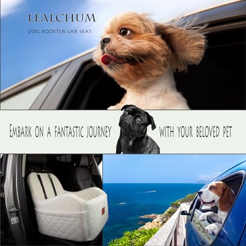 Dog Booster Car Seat (Beige / Medium)