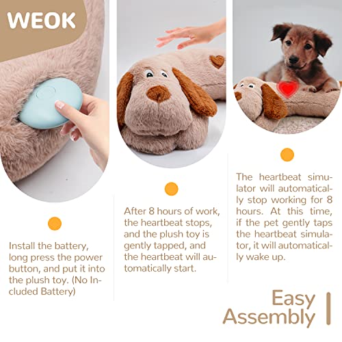 Puppy Heartbeat Toy (Brown +)