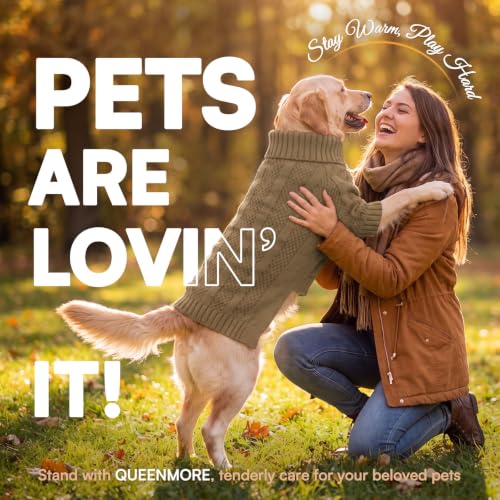 Dog Sweaters for Large Dogs (Large / Camel)