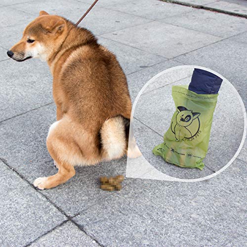 Dog Poop Bags Rolls with Dispenser & Holder (1 Count (Pack of 510))