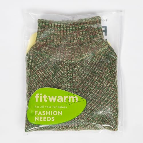 Knitted Turtleneck Dog Sweater (X-Small / Heather Green)