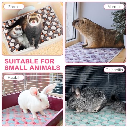 4 Pack Self Heating Cat Bed Cat Self Warming Pad with Removable Cover Extra Warm Thermal Pet Pad Washable Pet Crate Mat Anti Slip Kennel for Indoor Outdoor Pets (16 x 20 Inches)