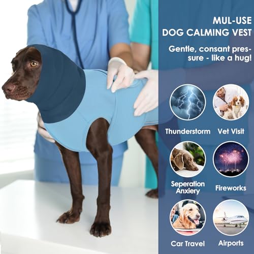 Dog Anxiety Vest (LightBlue / X-Small)