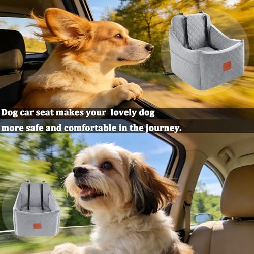 Dog Car Seat for Small (Grey / Medium)