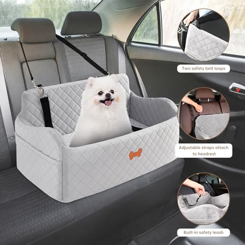 Car Seat for Large Size Dog (Grey / Large)