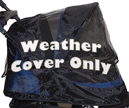 No Zip Jogger Pet Stroller for Cats (Onyx- Weather Cover ONLY)