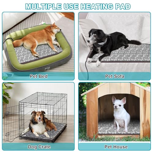 Large Dog Heating Pad for Dogs (XL:34*21'')