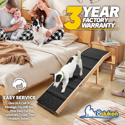 Dog Ramp for Couch (Black / 49"X 17inch)