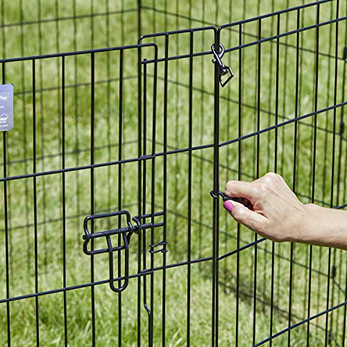 MidWest 48 Inch Exercise Pen (Black w/ Door / 48" H)