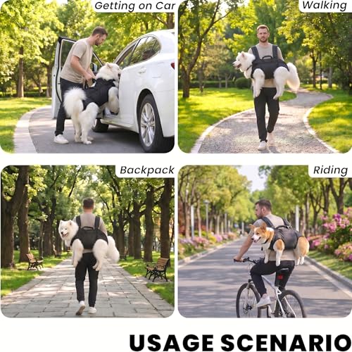 2 in 1 Dog Lift Harness Backpack Carrier