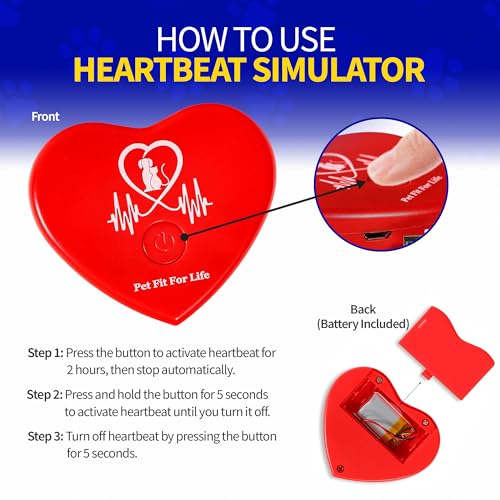 Rechargeable Red Heartbeat Simulator with USB Cord