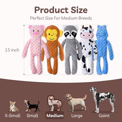 No Stuffing Dog Toys 5 Pack (For Small Breed / 5 Pack - Variety)