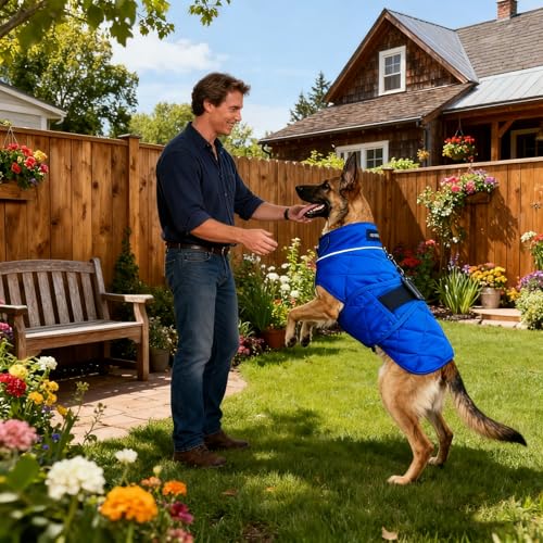 Weighted Dog Vest (Blue / Medium)