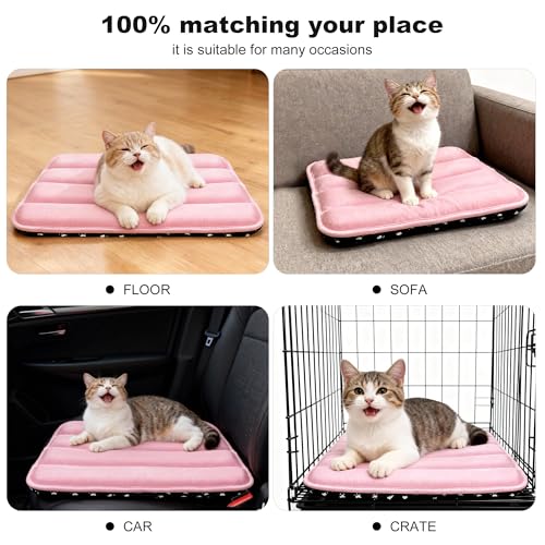 Dog Crate Pad (XS(18"*12"*1.5") / New-Pink-1pc)