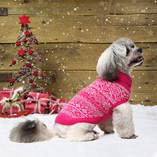 Dog Sweater Argyle (X-Small / Pink)