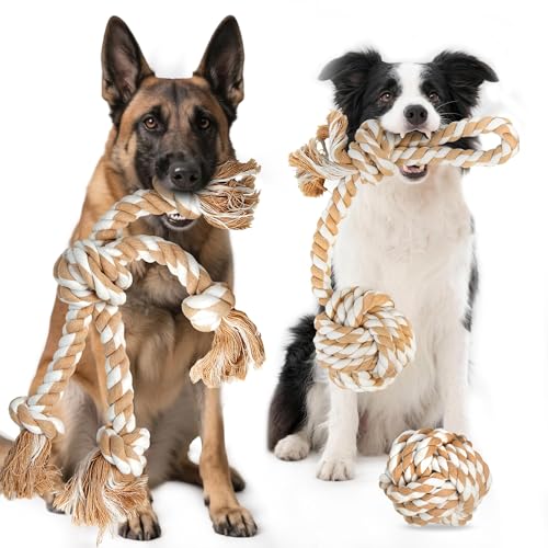 Dog Rope Toys for Large Dogs (Linen / Large)