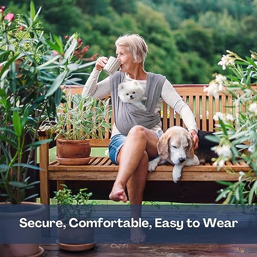 Small Dog Sling Carrier (Light Heather Gray / Regular)
