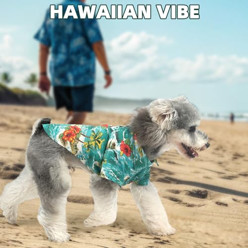 Dog Hawaiian Shirt (Medium / Hawaiian Green)