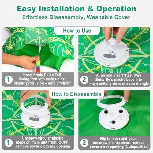 Interactive Cat Toys for Indoor Cats (Green Cover Cloth Toy)