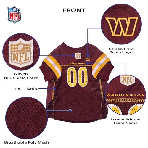 NFL NFC East Mesh Jersey for Dogs Large Washington Commanders (Washington Commanders / Large)