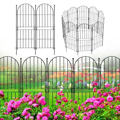 Decorative Garden Fence (Black / 31 in(H))