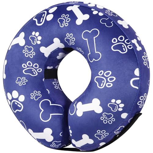 Recovery Donut Collar for Dogs & Cat (Darkblue / L(neck 14"-18"))