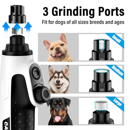 Smart 6 Speed Dog Nail Grinder (White)