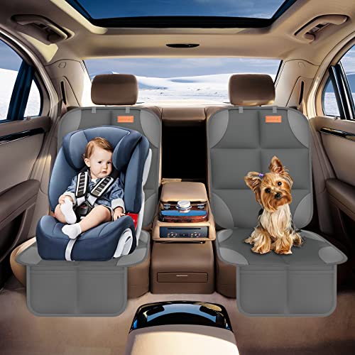 2 Pack Car Seat Protector (Dark Gray / 2PS)