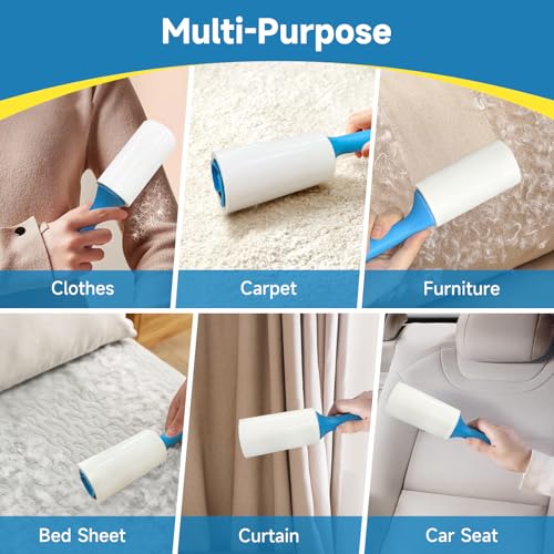 600 Sheets Extra Sticky Lint Rollers for Pet Hair (600 Sheets)