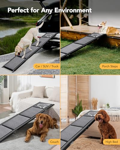 Dog Ramp for Car (Upgraded 71'' L x 19.7" W)