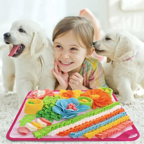 Snuffle Mat for Dogs (Pink)