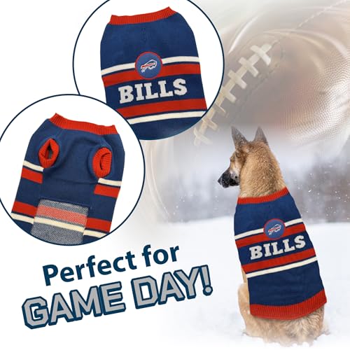 NFL Buffalo Bills Dog Sweater (Small / Buffalo Bills)