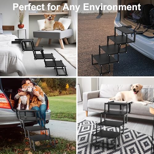 Extra Wide 20" Dog Stairs for Large Dogs (4-Steps Extra-Wide)