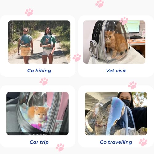 Cat Carrier Backpack (Front Expandable-Pink)