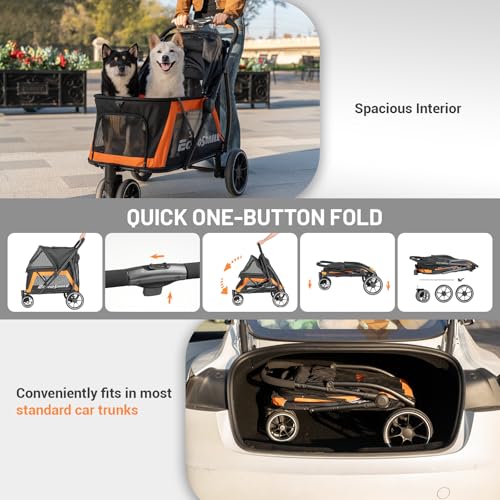 Dog Stroller for Medium & Small Dogs (Black)