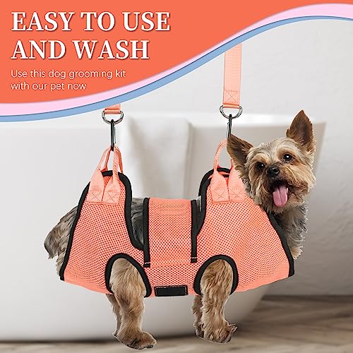 Dog Grooming Hammock Kit (S (17 LB Max) / Orange)