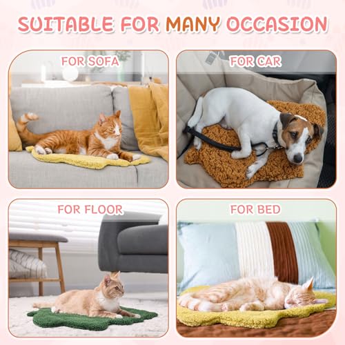 3Pack Self Warming Pet Bed Leaf Pad (Mixed Colors / Small-16"x20")