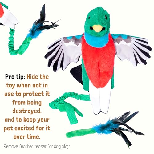 Pupr Pals Dog Wrestling Toy Puppet with Tough Padding for Safe Interactive Play (Large / Quetzal)